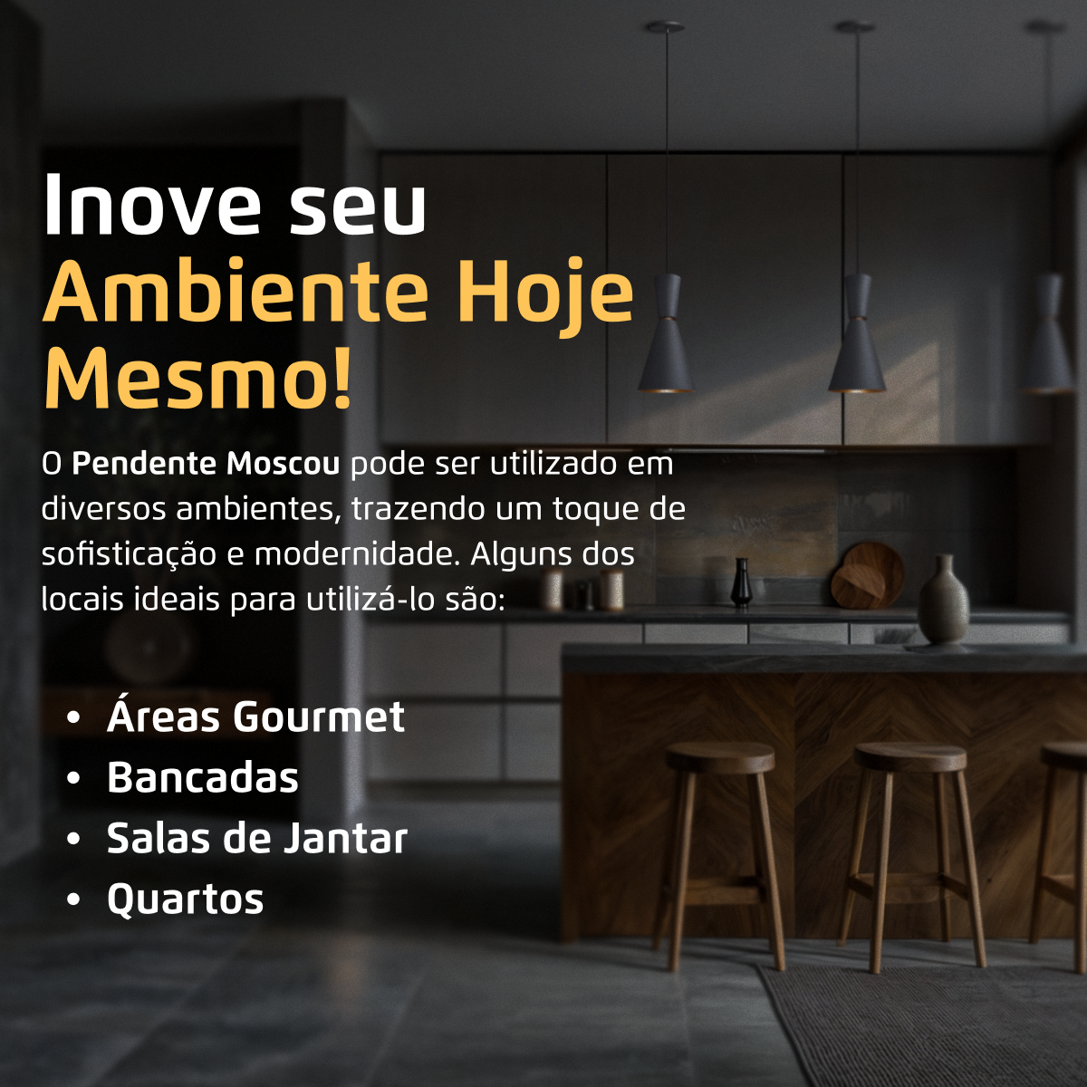 Pendente Lustre Luminária Moscou Cinza