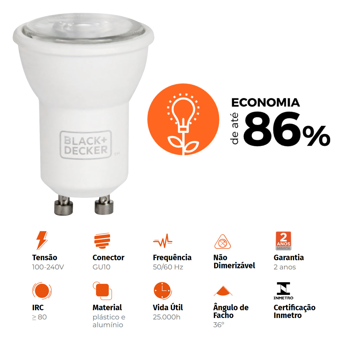 Lâmpada Led Mini Dicroica Mr11 3,5w 4000k Branco Neutro