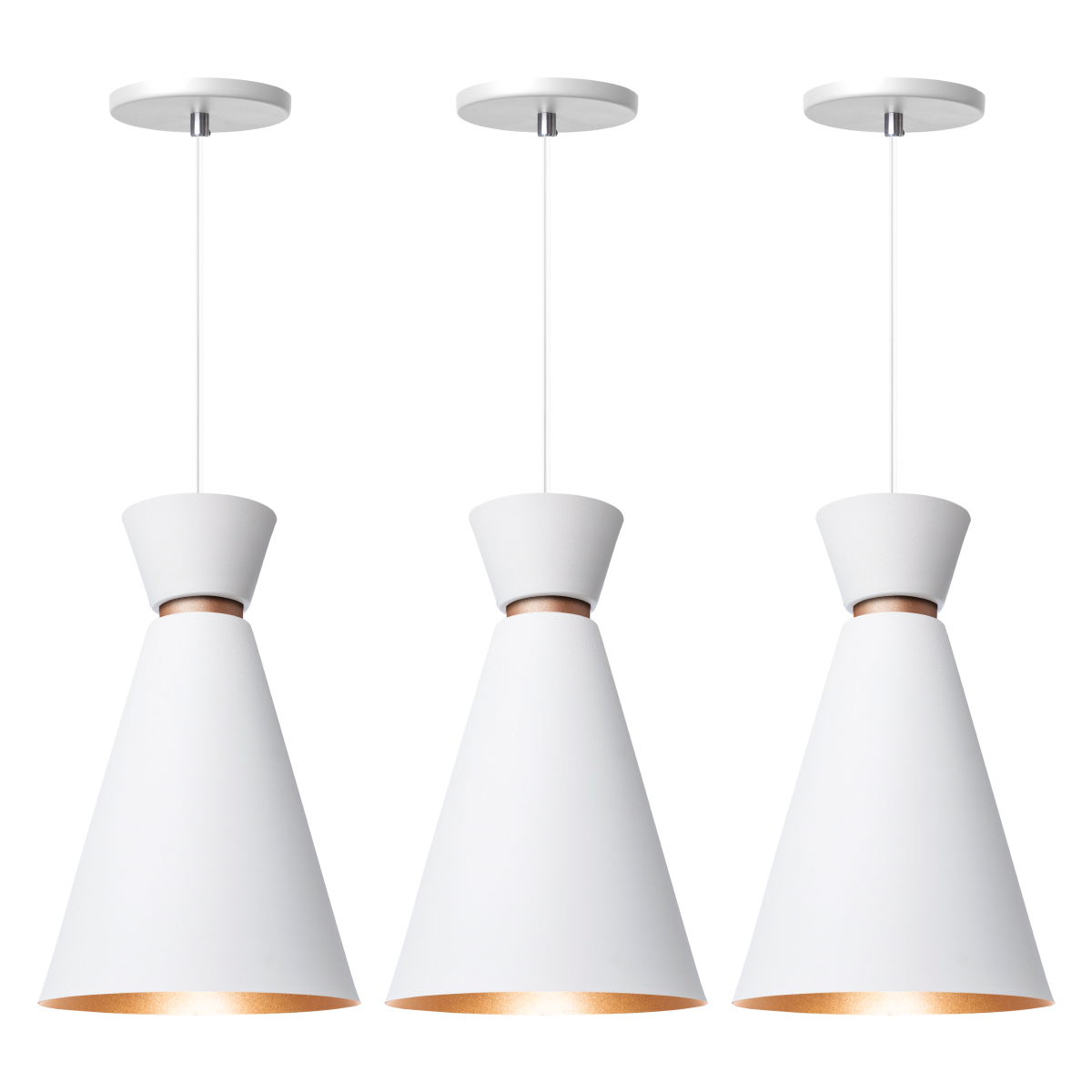 Pendente Lustre Luminária Pequim 30cm Branco