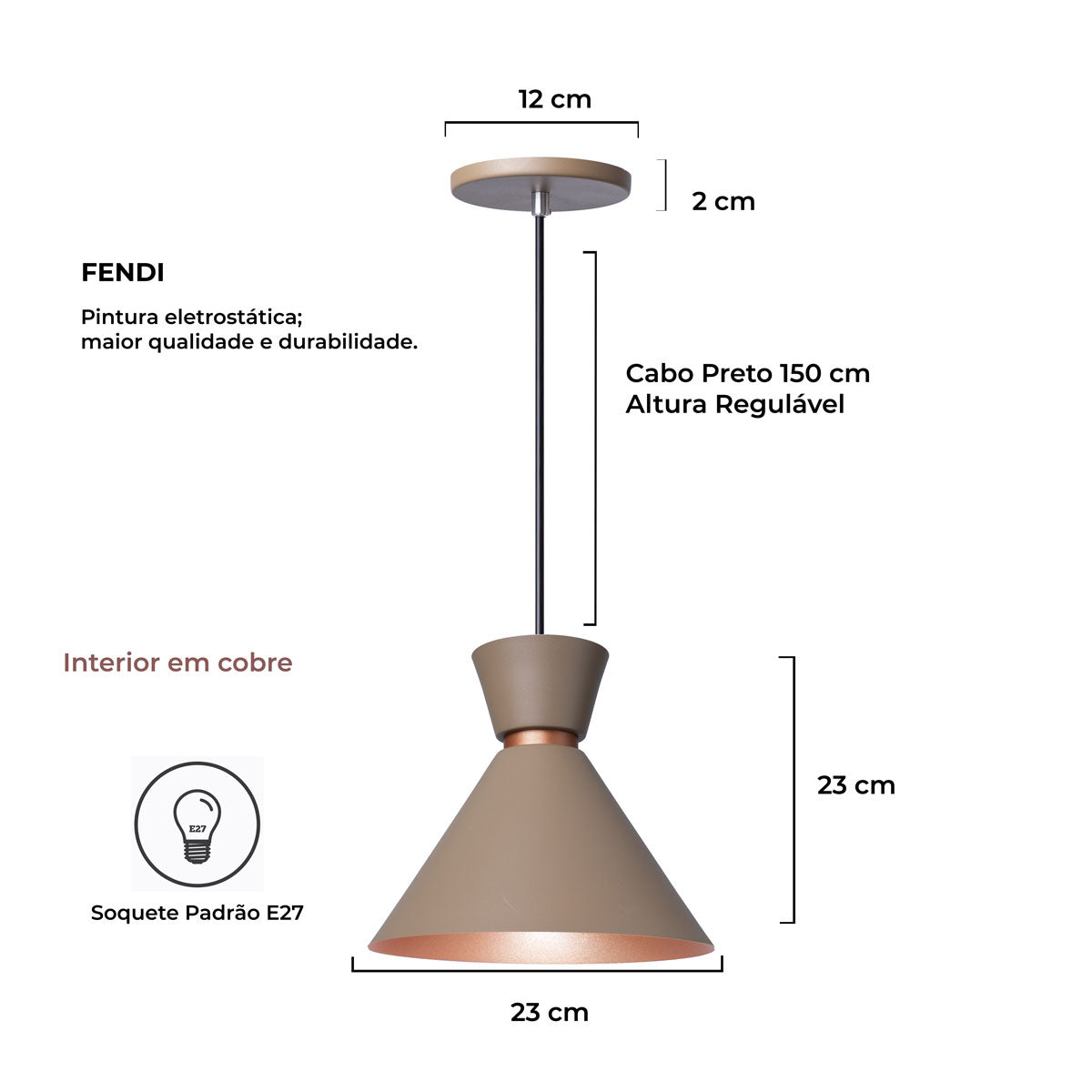 Kit 3 Pendente Lustre Luminária Pequim Berlin Rio
