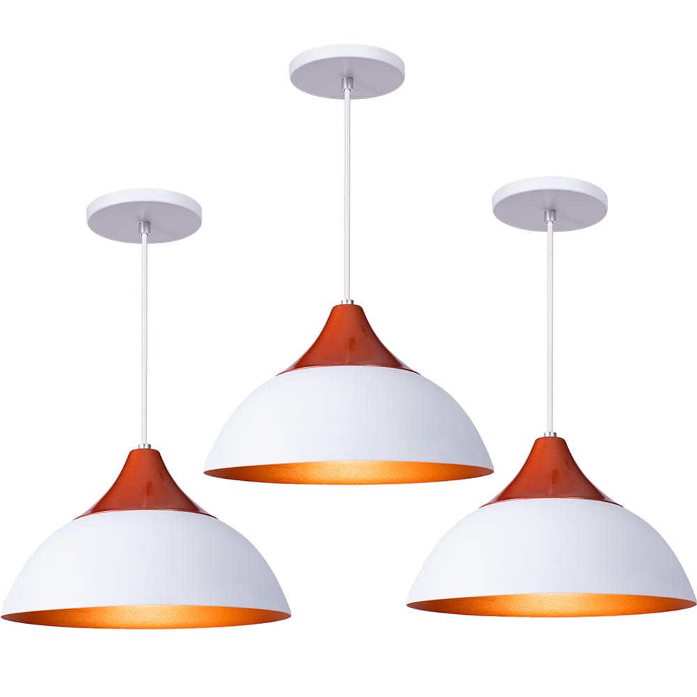 Pendente Lustre Luminária Panamá Branco