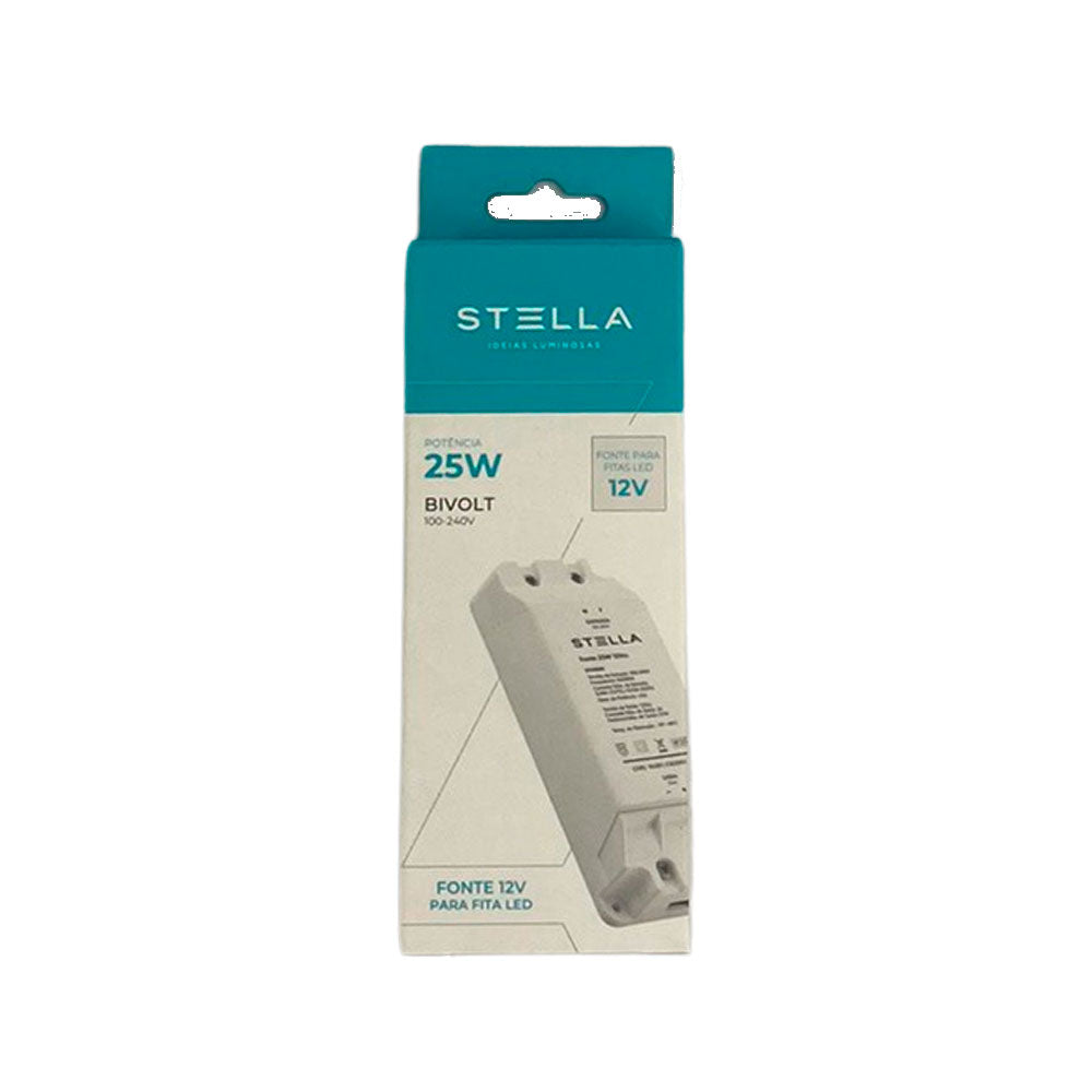 Fonte Profissional Para Fita Led 12v 25w Ip20 Stella STH8891