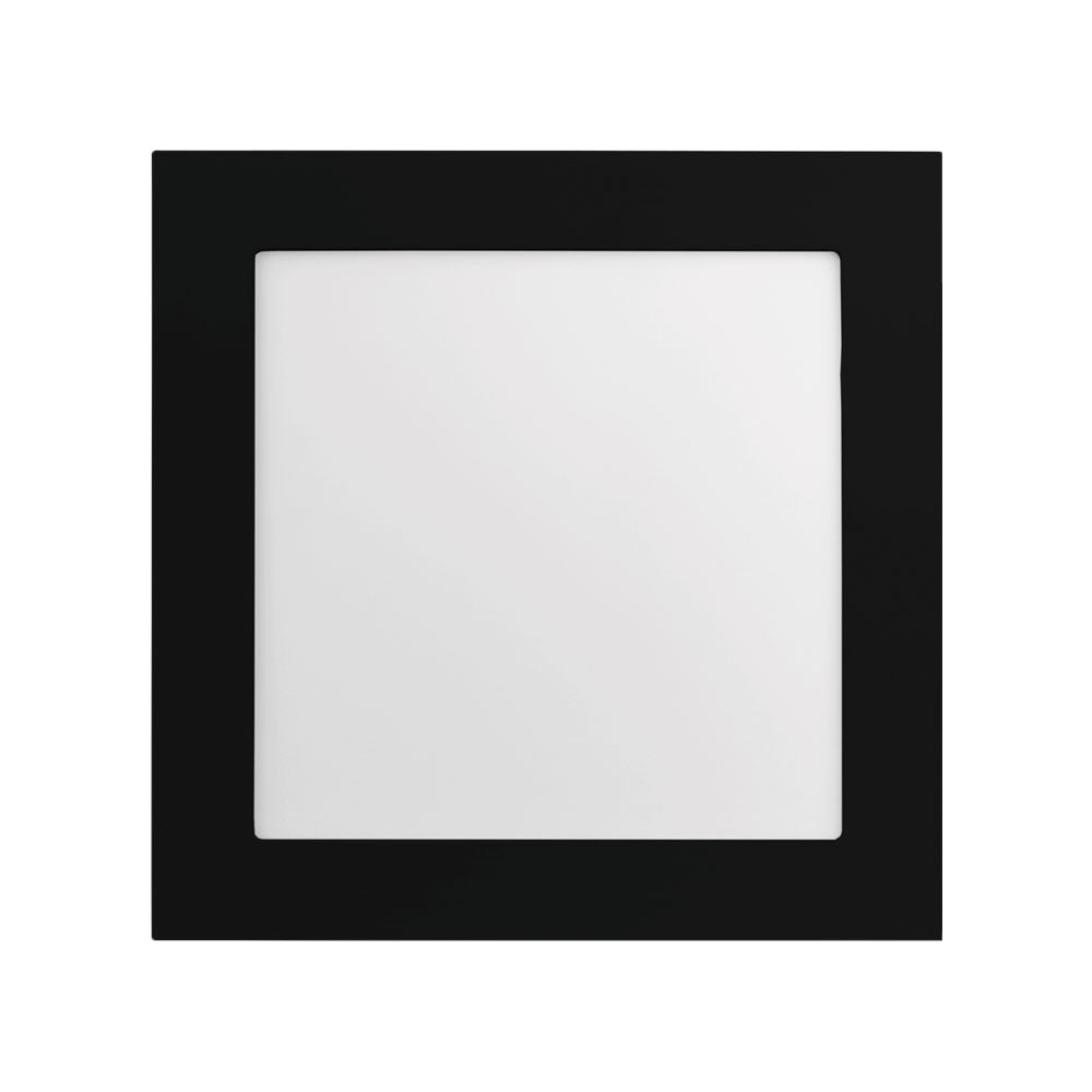 Luminária Painel Plafon Led Sobrepor 22x22 20w 3000k Jet Black Save Energy