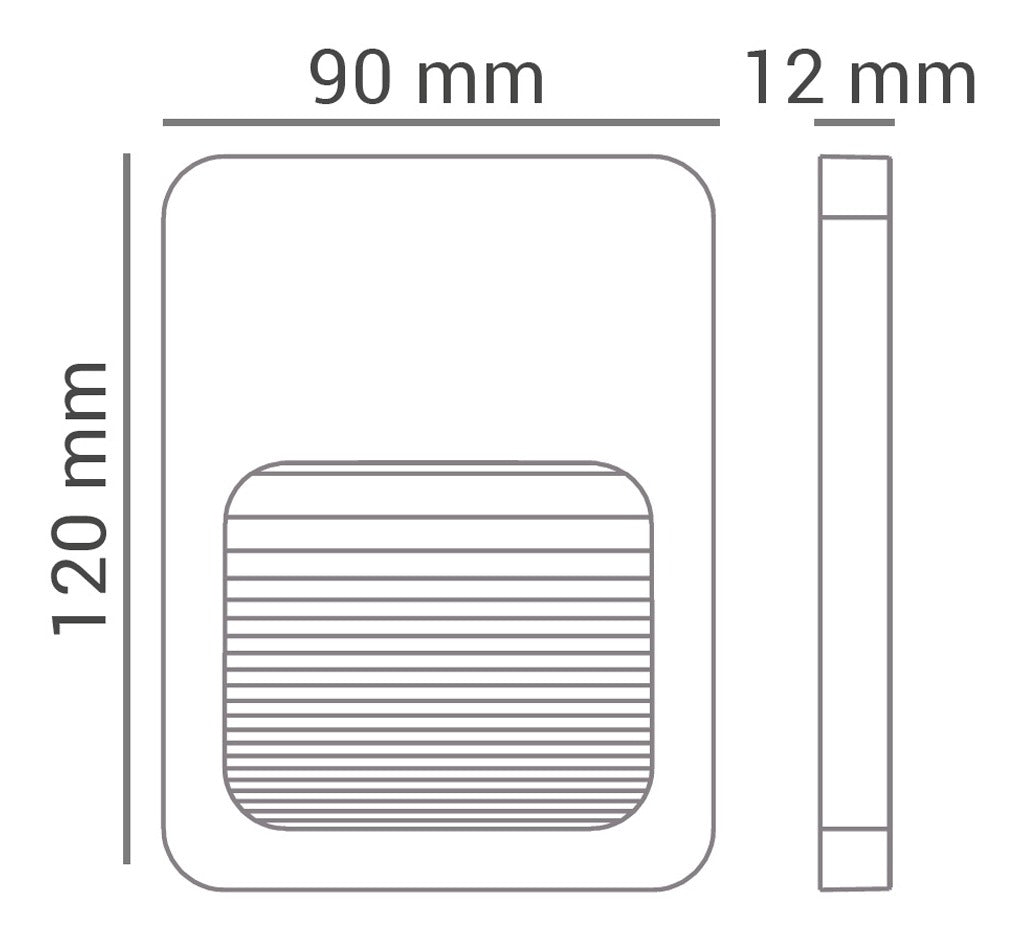 Balizador Fit 2W 3000K Bivolt IP65 Branco em ABS