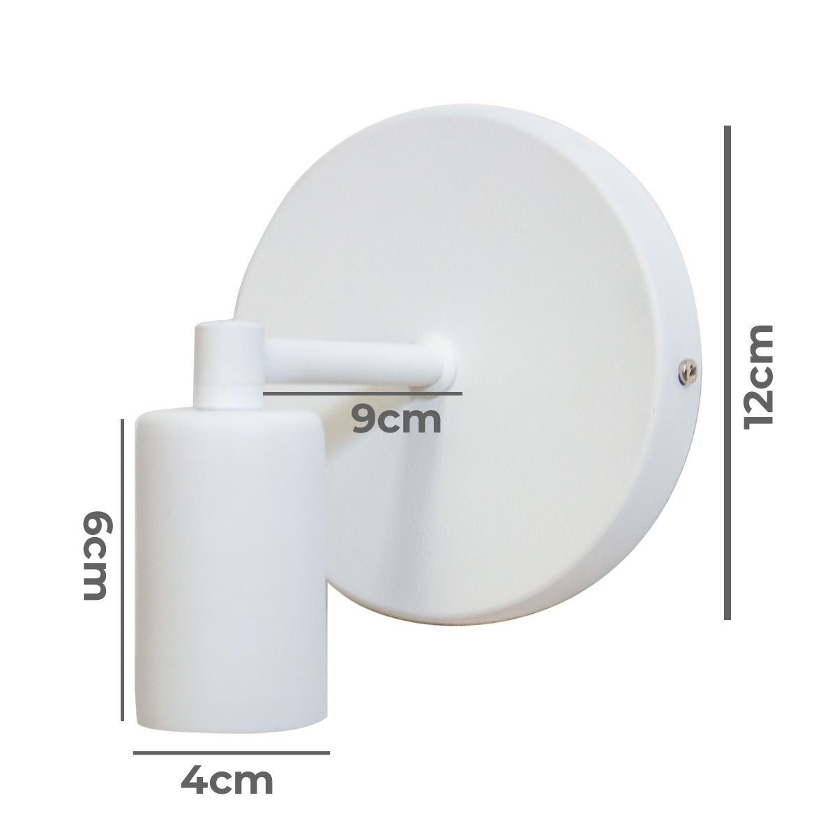 Arandela Retrô Industrial Branco