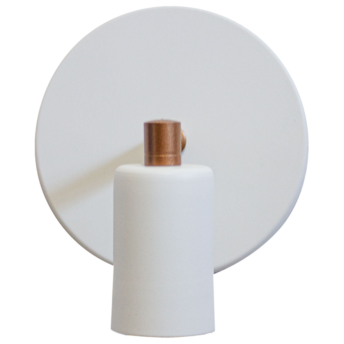 Arandela Retrô Industrial Branco com Cobre