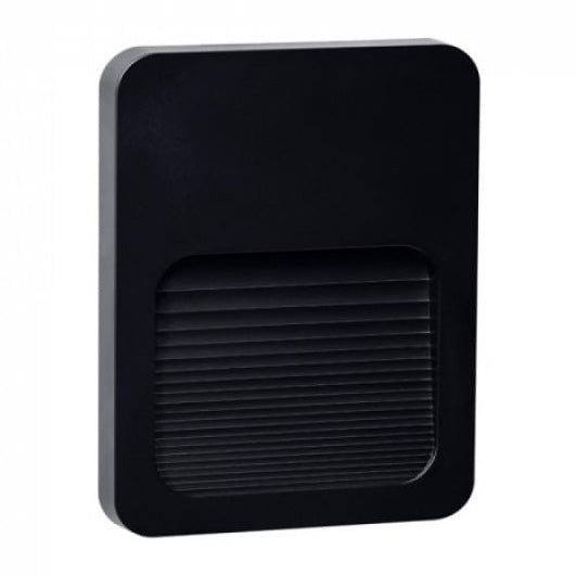 Balizador Fit 2W 3000K Bivolt IP65 Preto em ABS