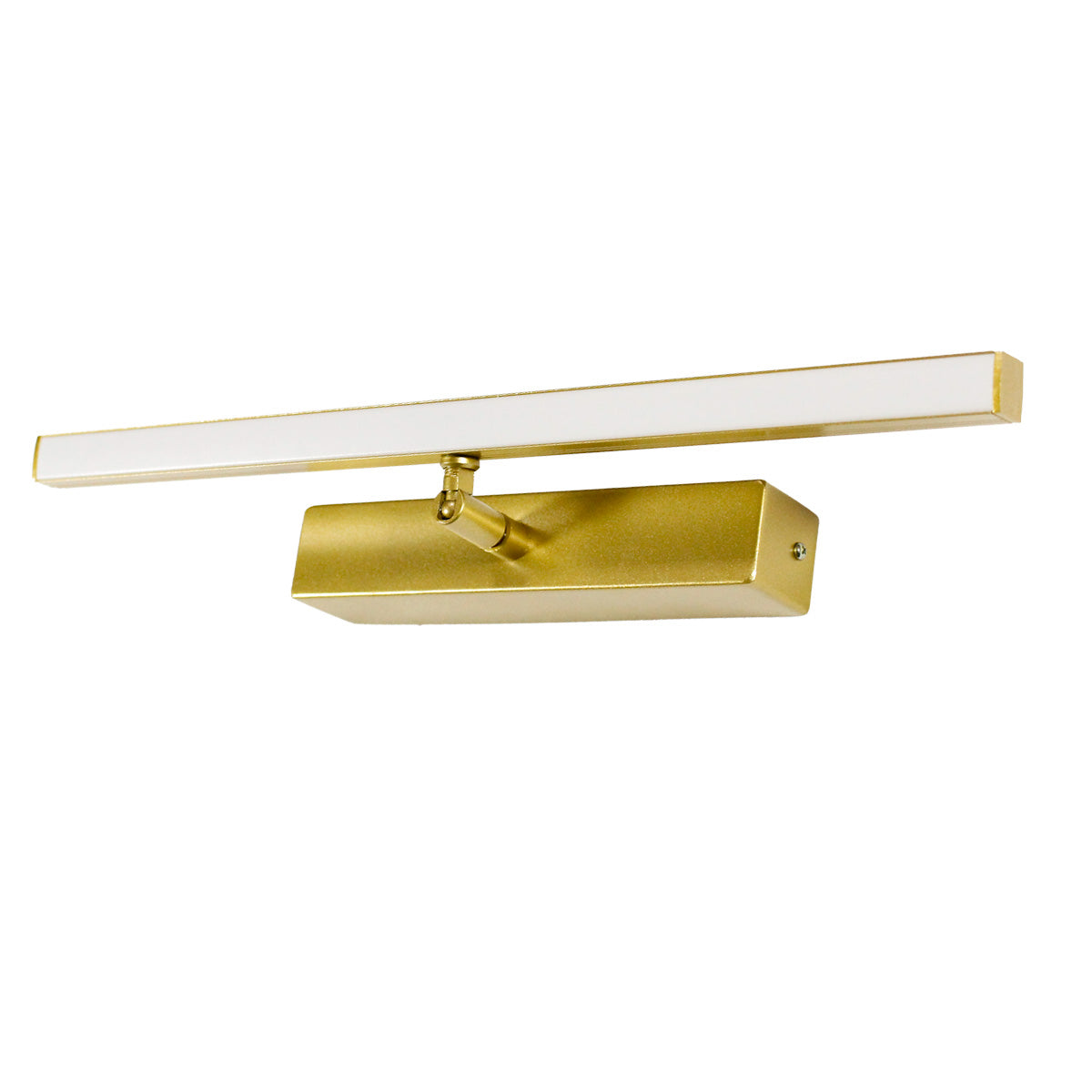 Arandela Quadro Perfil Midi Led 5w 3000k Dourado Metalizado