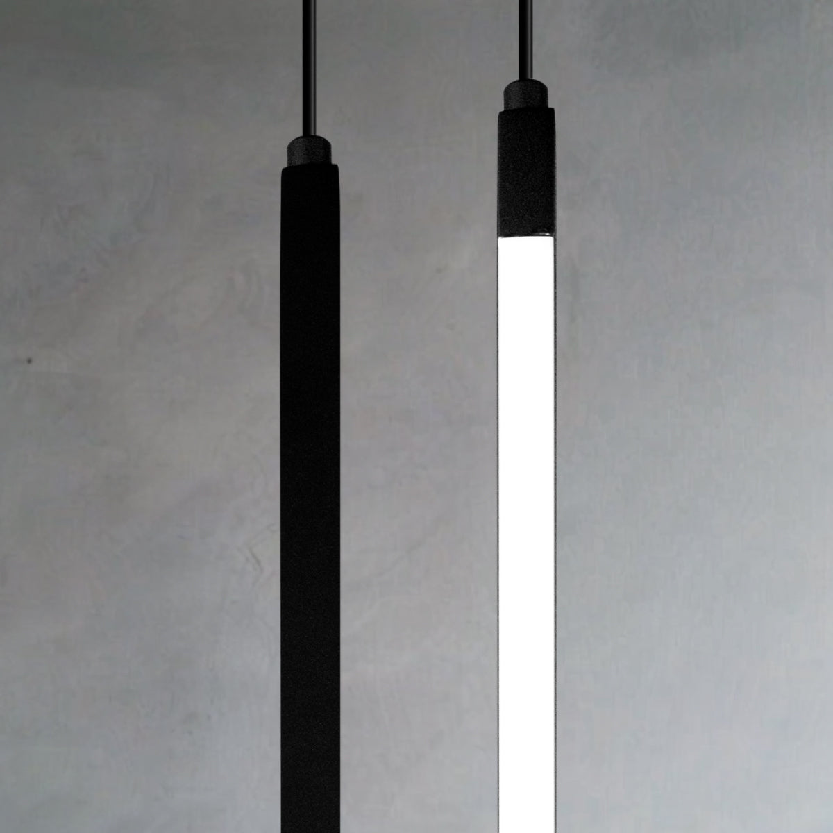 Luminária Pendente Perfil Fit Led 8W 3000K 60cm Preto