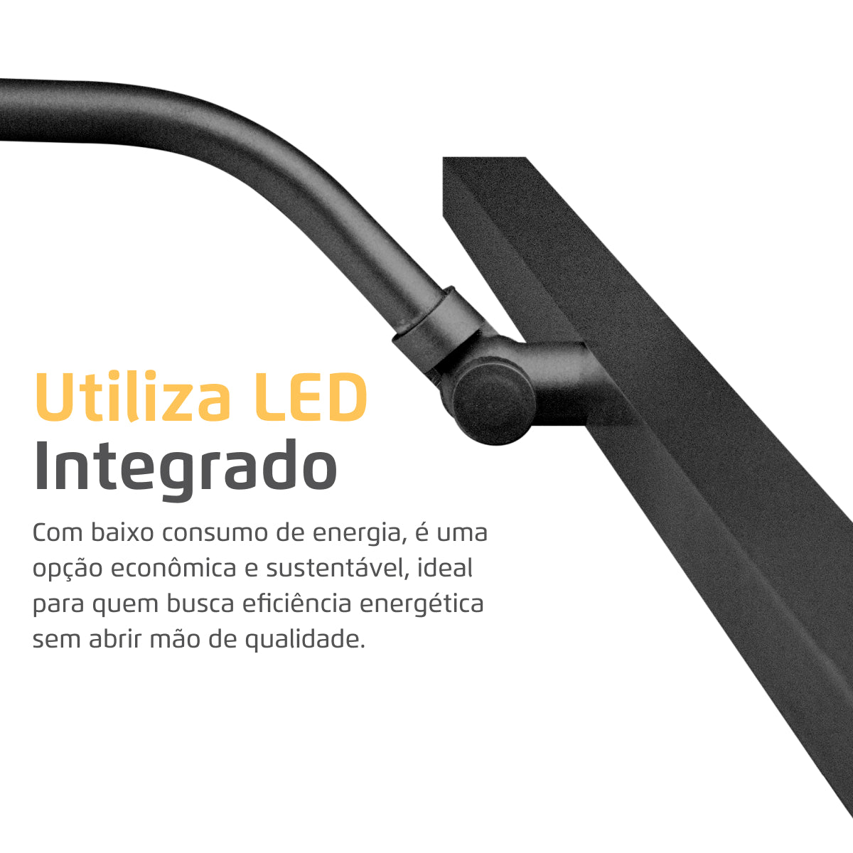 Arandela Quadro Perfil Led 6W 4000K Preto