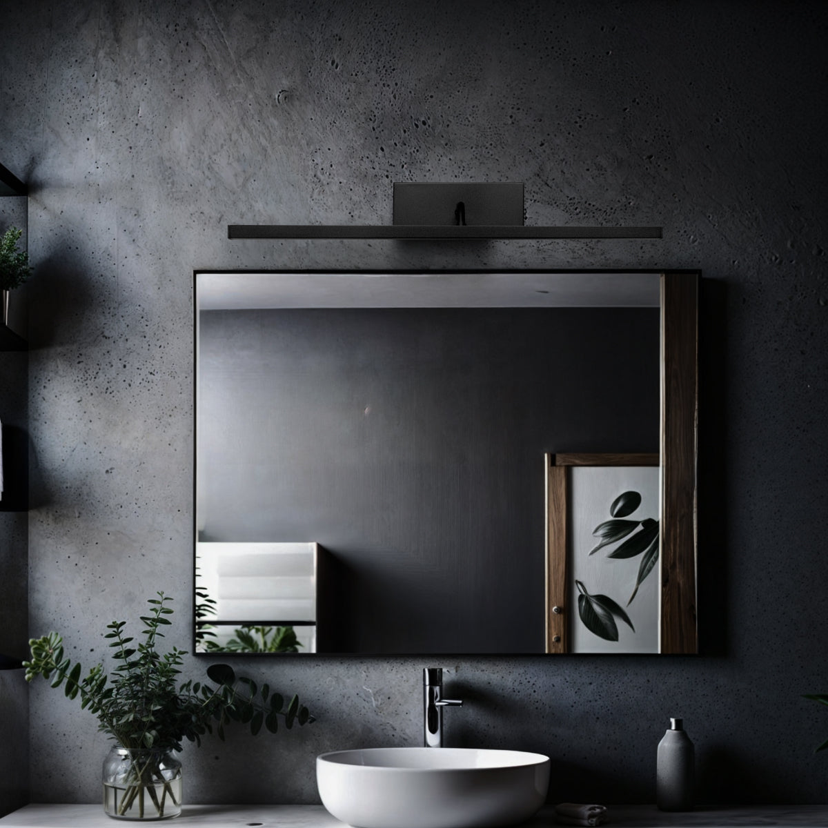 Arandela Quadro Perfil Led 6W 4000K Preto