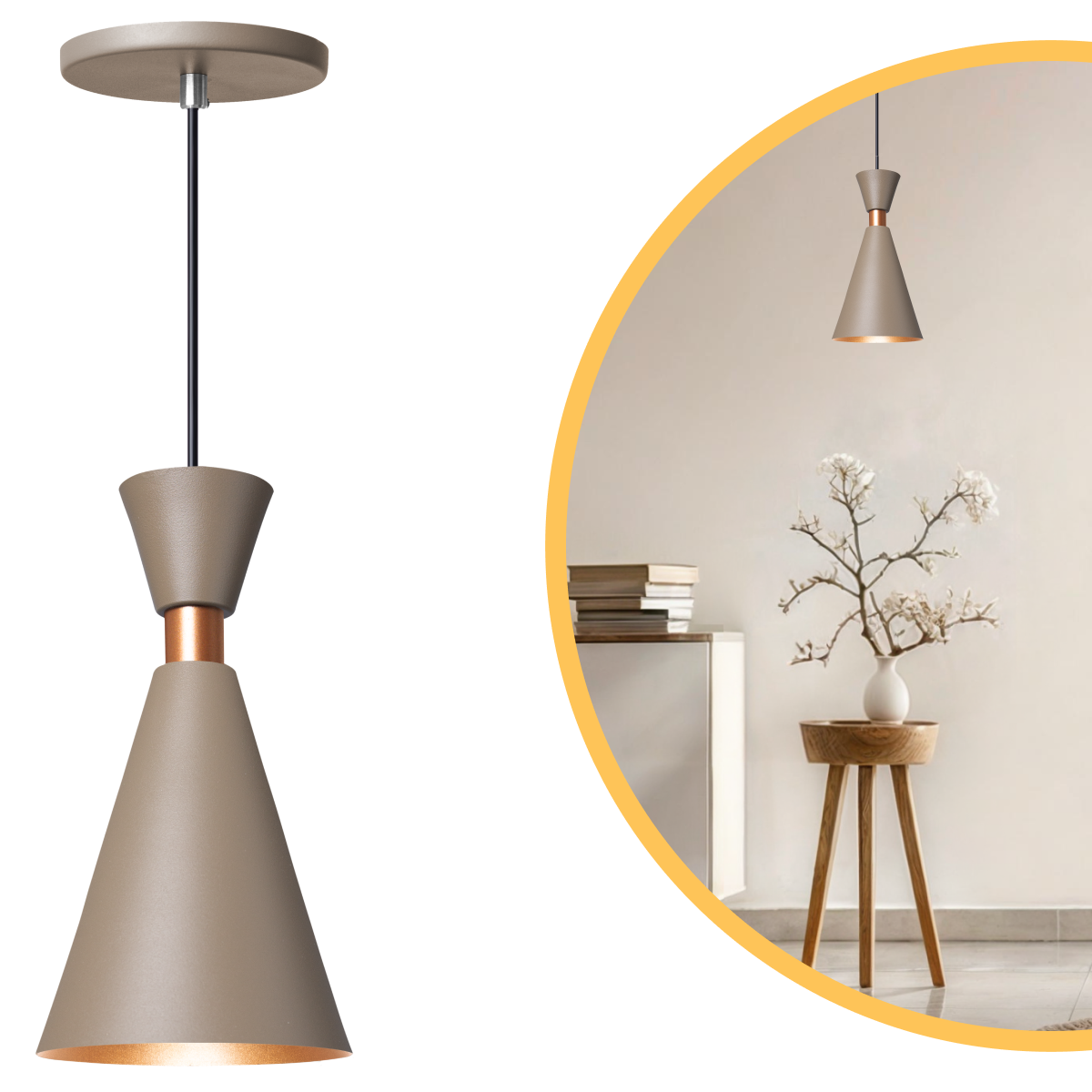 Pendente Lustre Luminária Mini Pequim 24cm Fendi