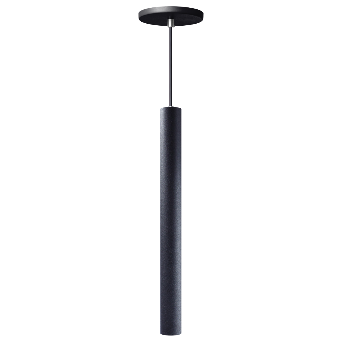 Pendente Luminária Tubo Preto 40 Cm