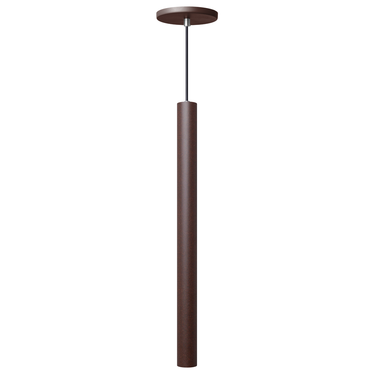 Pendente Luminária Tubo Marrom 50 Cm