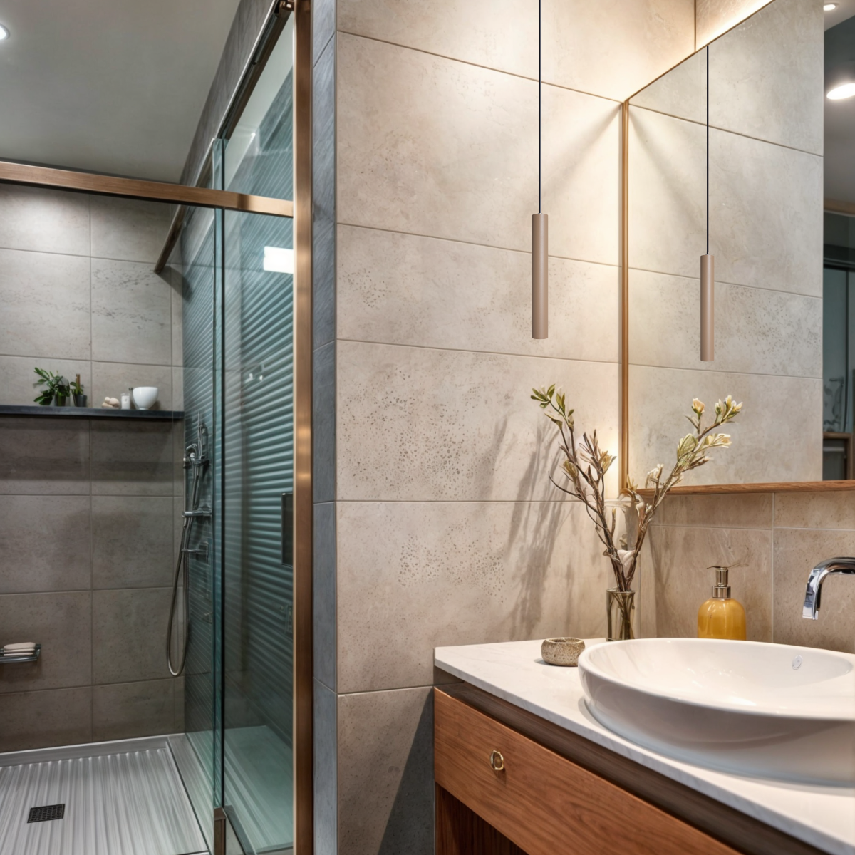 Pendente Luminária Tubo Fendi 30 Cm