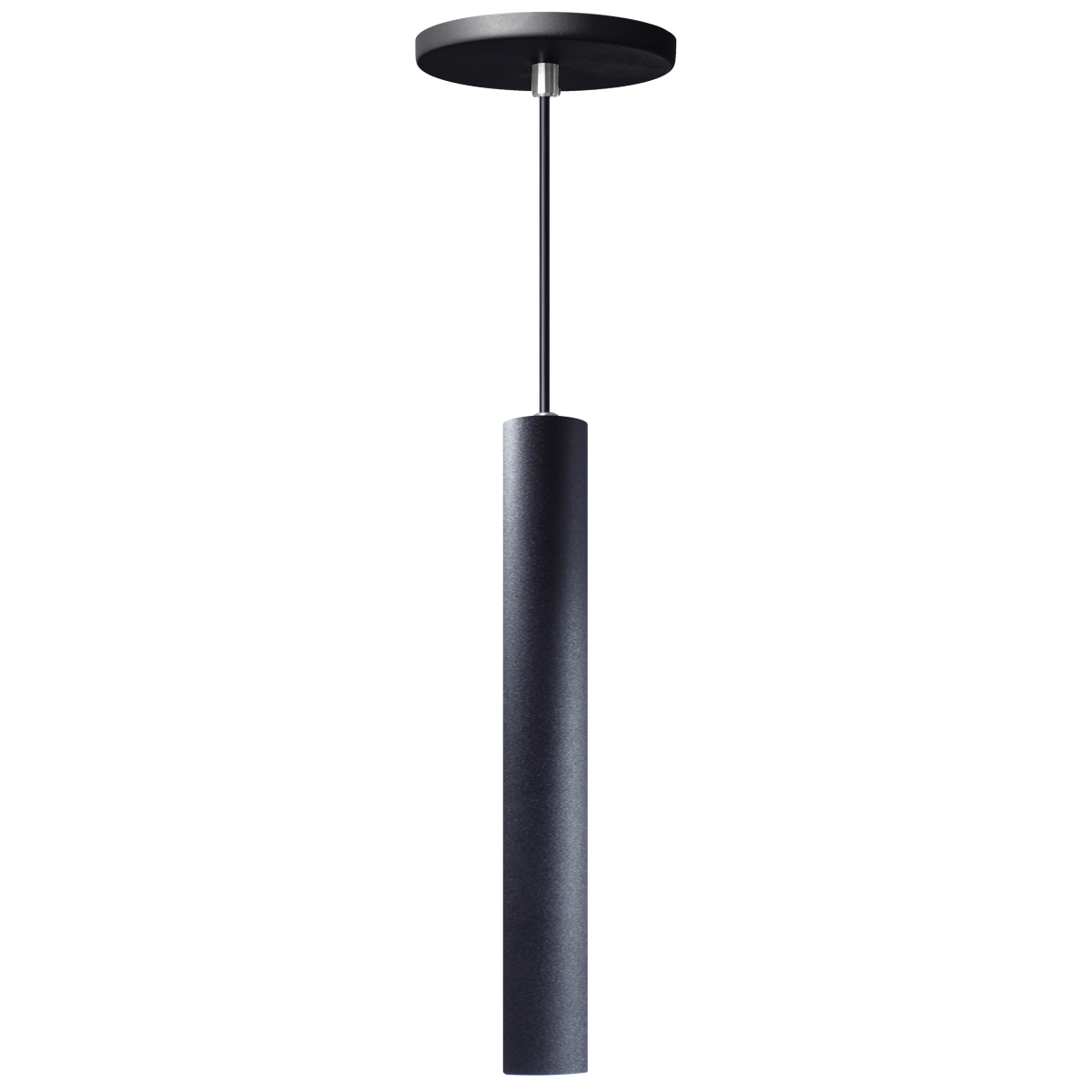 Pendente Luminária Tubo Preto 30 Cm