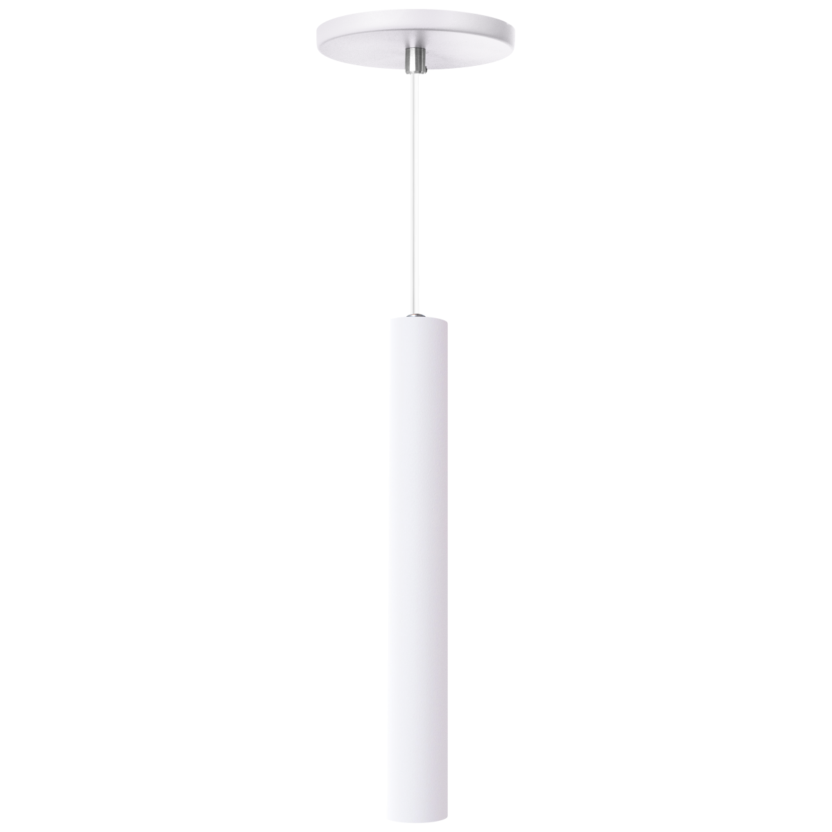 Pendente Luminária Tubo Branco 30 Cm