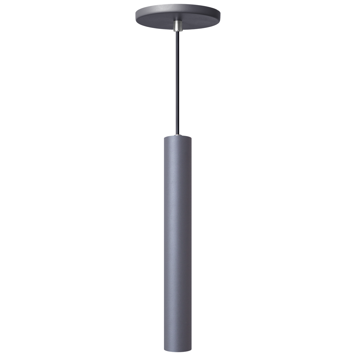 Pendente Luminária Tubo Cinza 30 Cm