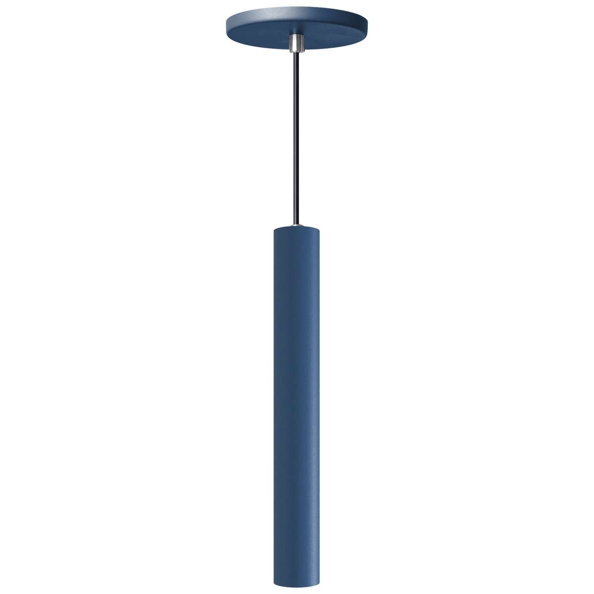 Pendente Luminária Tubo Azul 30 Cm