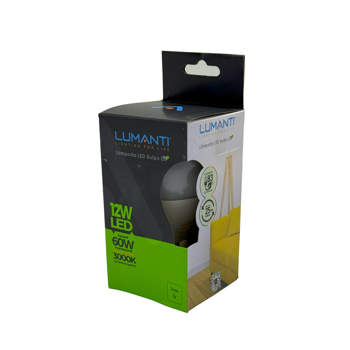 Lâmpada Led Bulbo 12w Branco Quente 3000k Bivolt - Lumanti