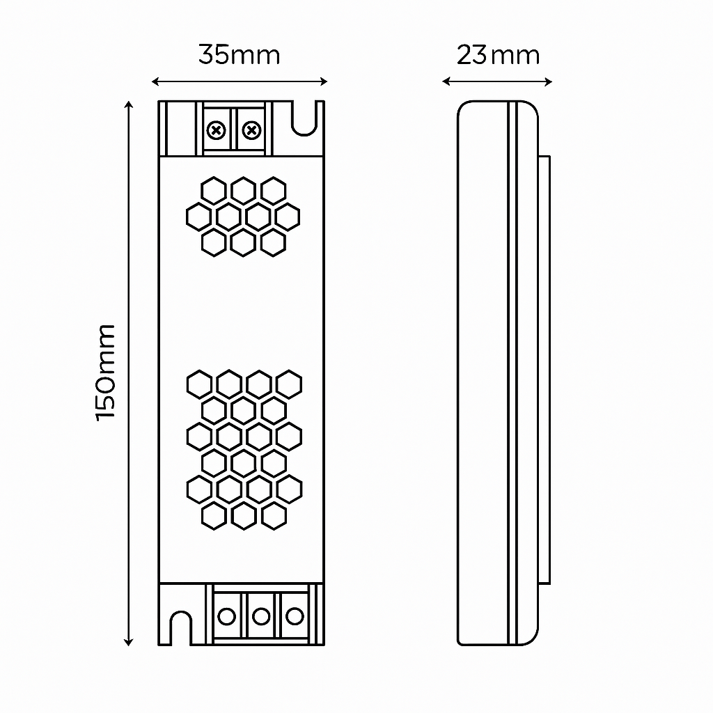 Fonte Chaveada Para Fita Led 150W 12,5A 12V Bivolt - Lumanti