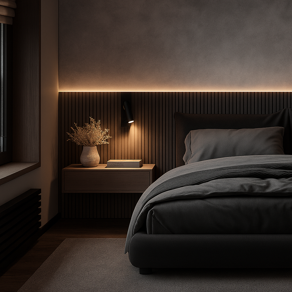 Arandela de Cabeceira Preta C/ Interruptor e Carregador USB Charger LED 2w 3000k Bivolt