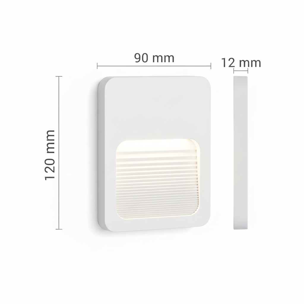 Balizador Fit 2W 3000K Bivolt IP65 Branco em ABS