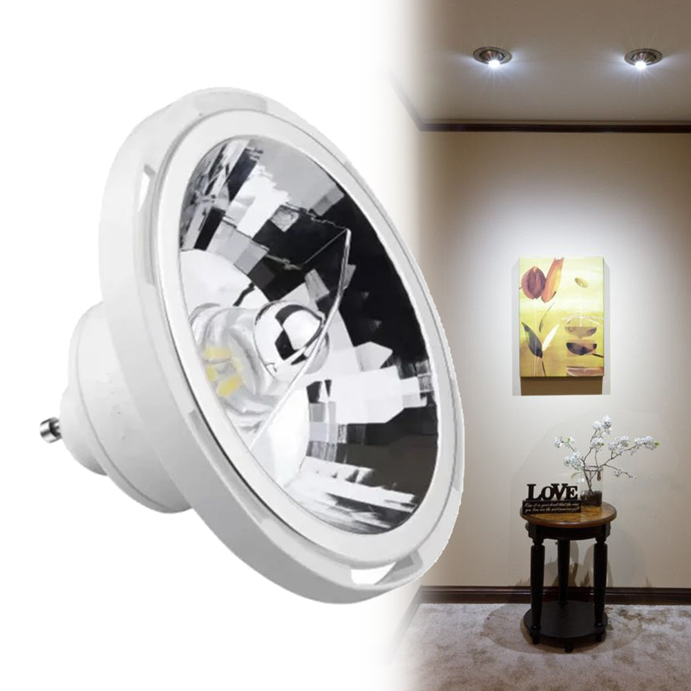 Lâmpada Led Ar111 12w 2700k Branco Quente Bivolt Galaxy