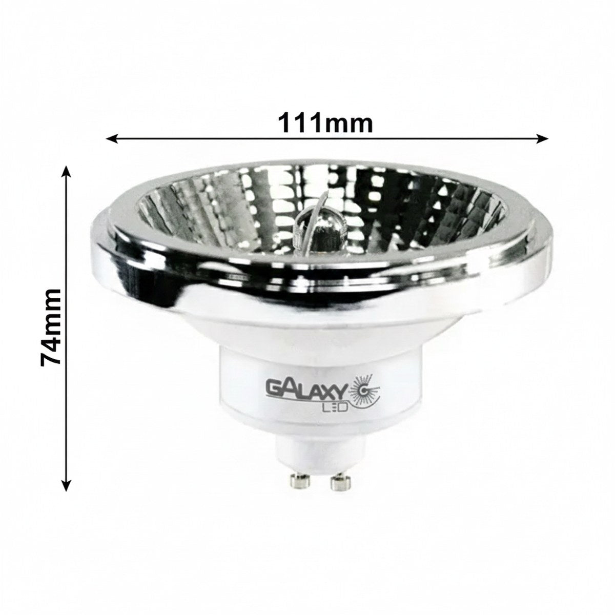 Lâmpada Led Ar111 12w 2700k Branco Quente Bivolt Galaxy