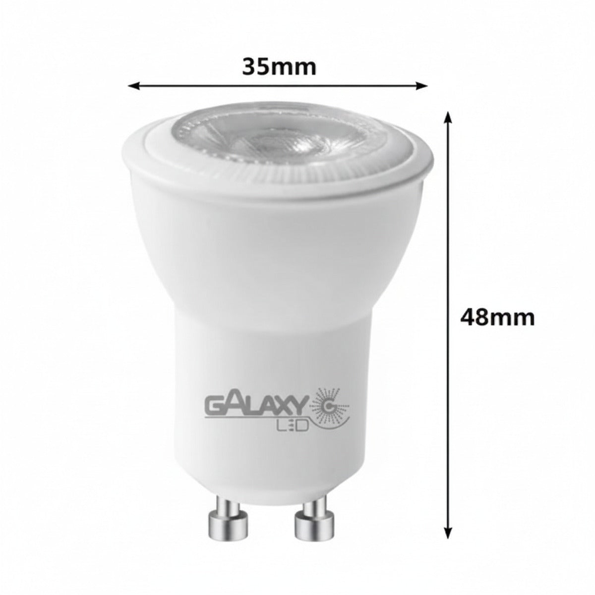 Lâmpada Led Mini Dicroica MR11 4w 4000k Branco Neutro Galaxy