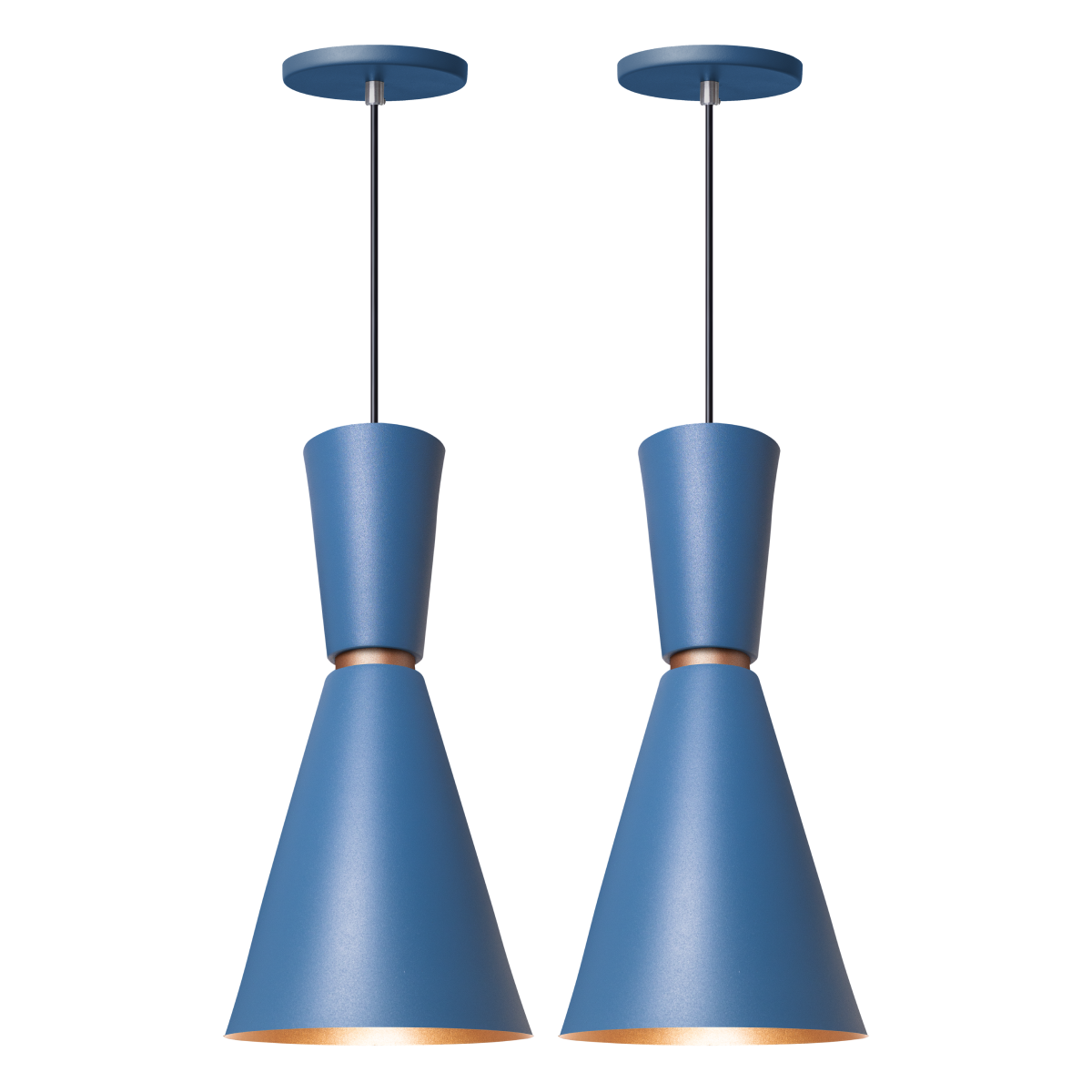 Pendente Lustre Luminária Moscou Azul