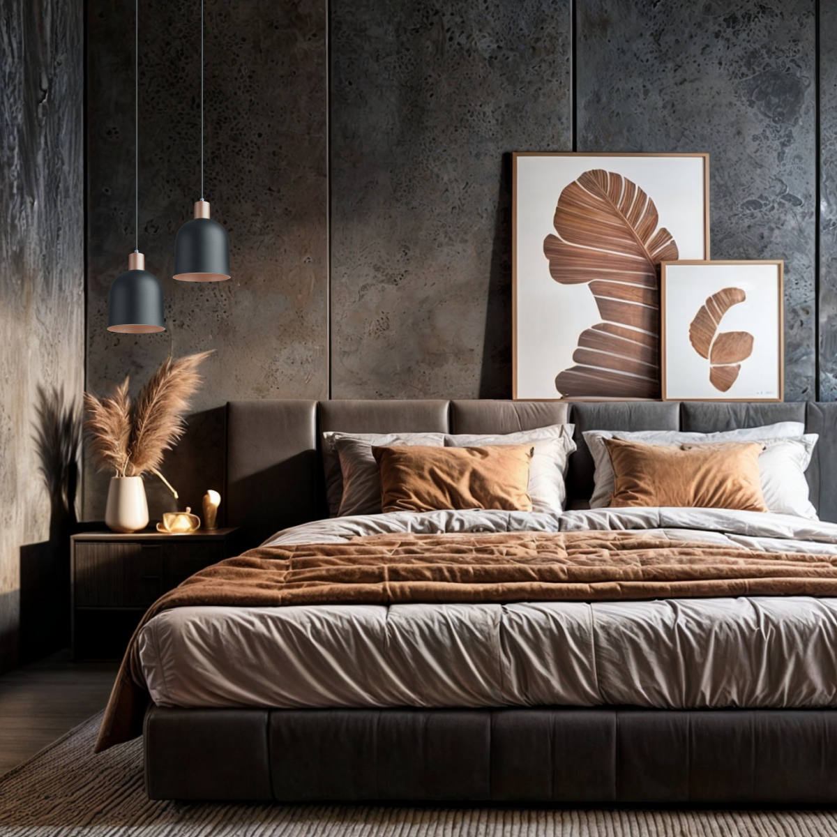 Pendente Lustre Luminária Open Preto - Duplo