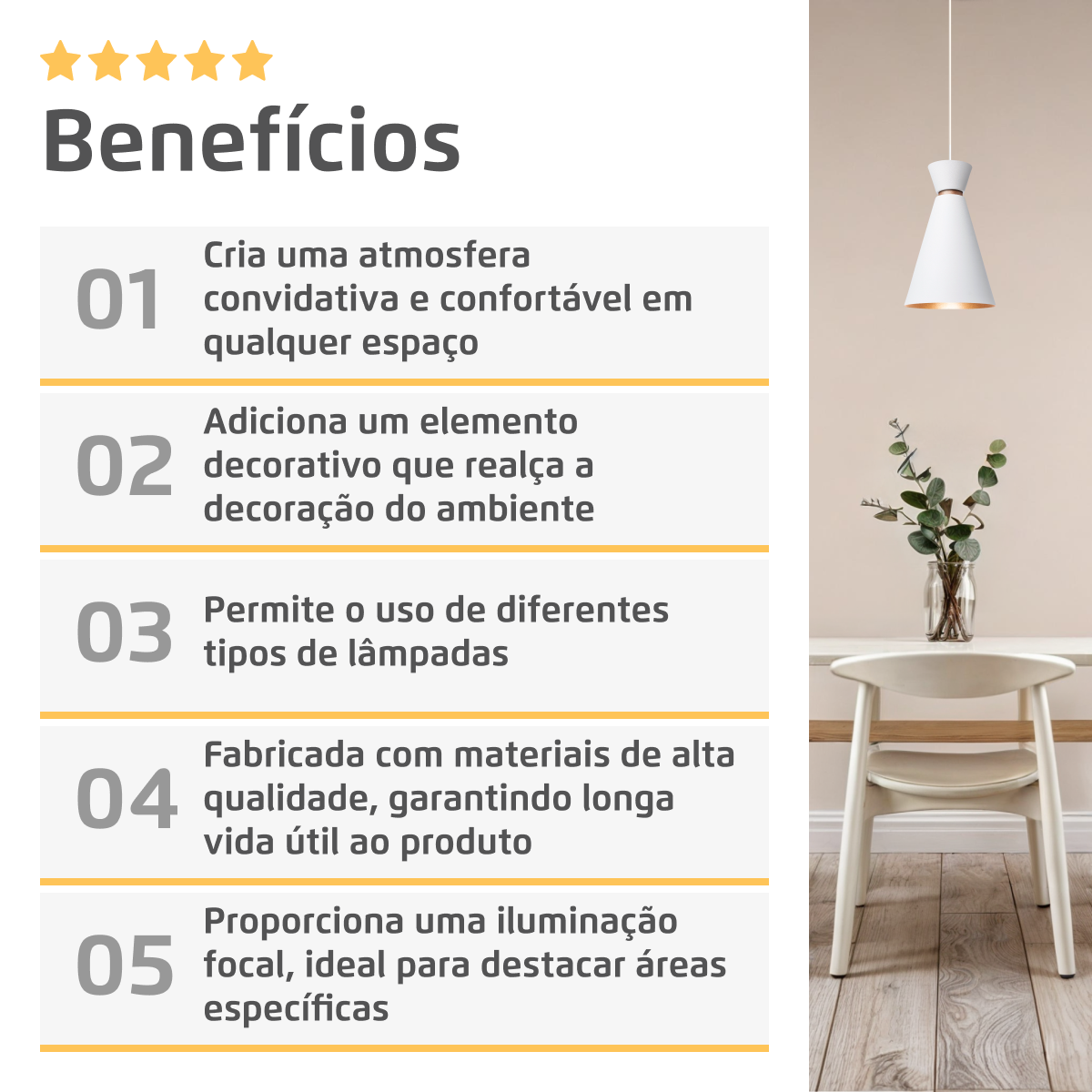 Pendente Lustre Luminária Pequim 30cm Branco