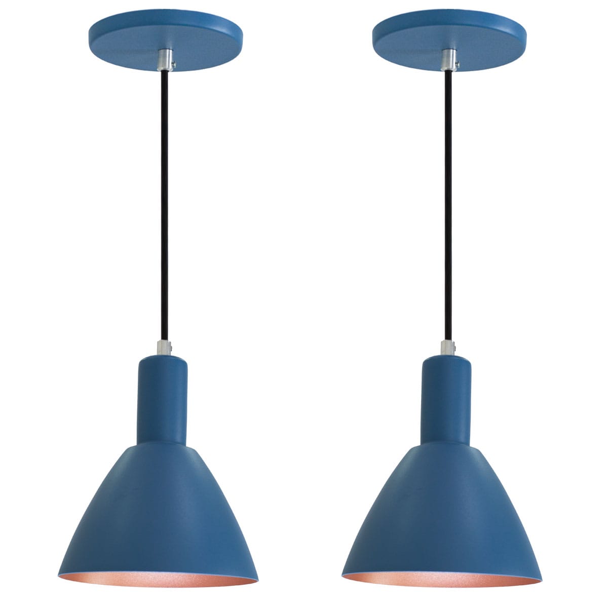 Pendente Lustre Luminária Atenas Azul