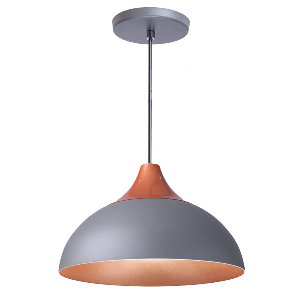 Pendente Lustre Luminária Panamá Cinza