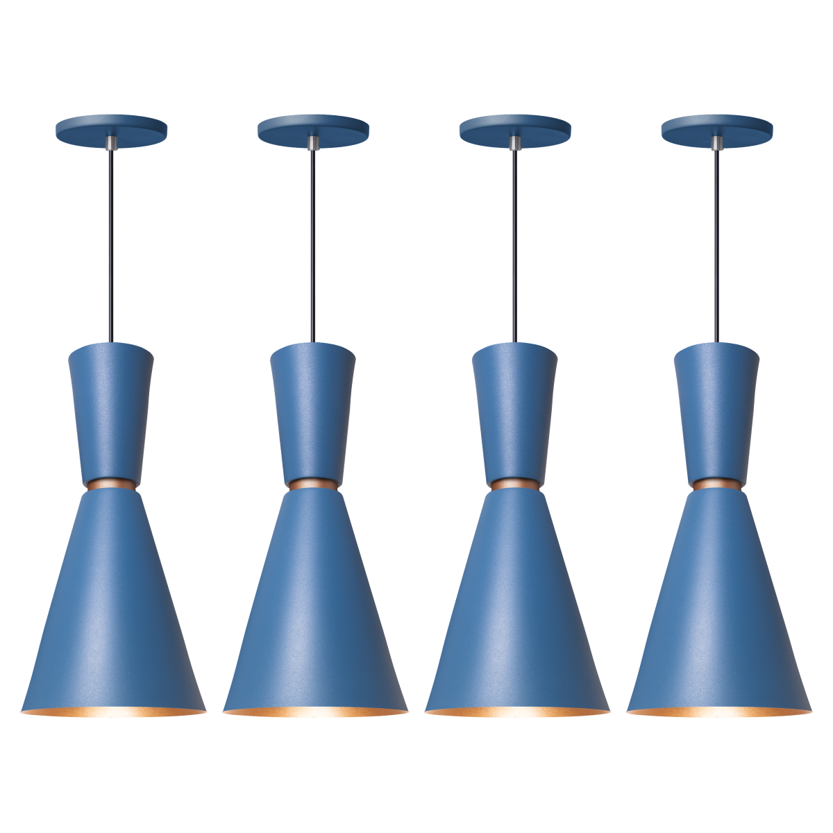 Pendente Lustre Luminária Moscou Azul