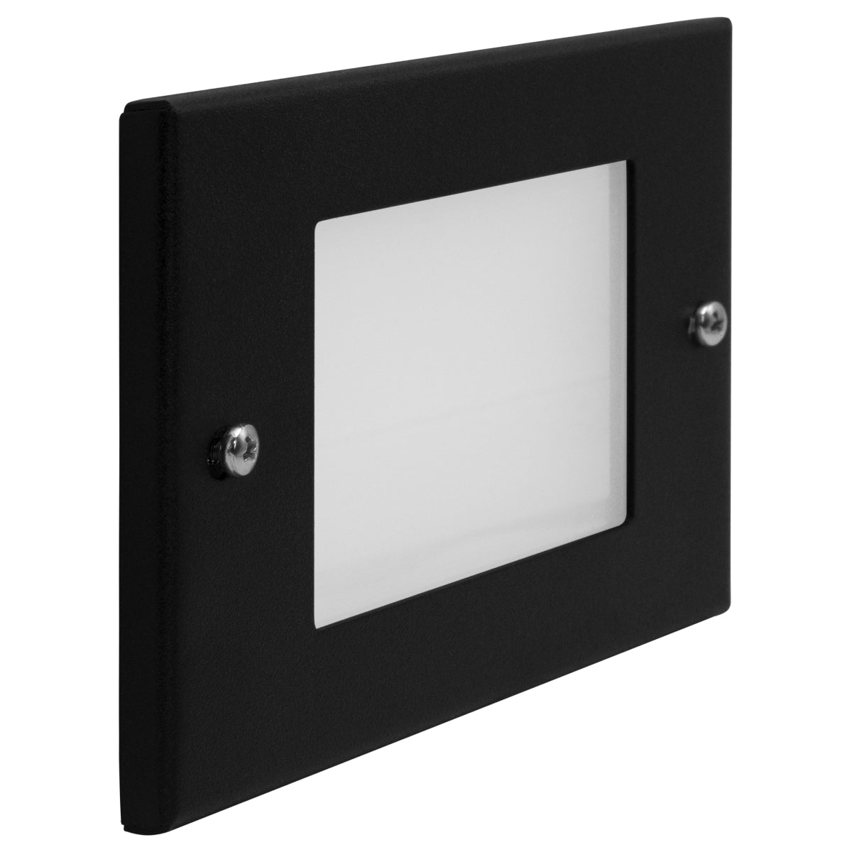 Balizador de Embutir Escada Parede Preto 4x2 Alumínio