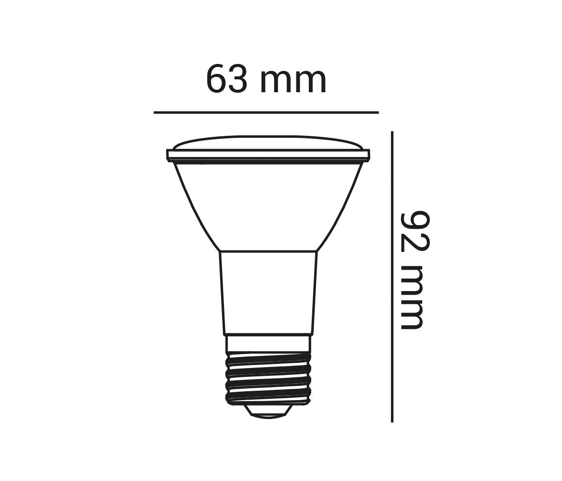 Lâmpada Led Par20 IP65 7W Opus