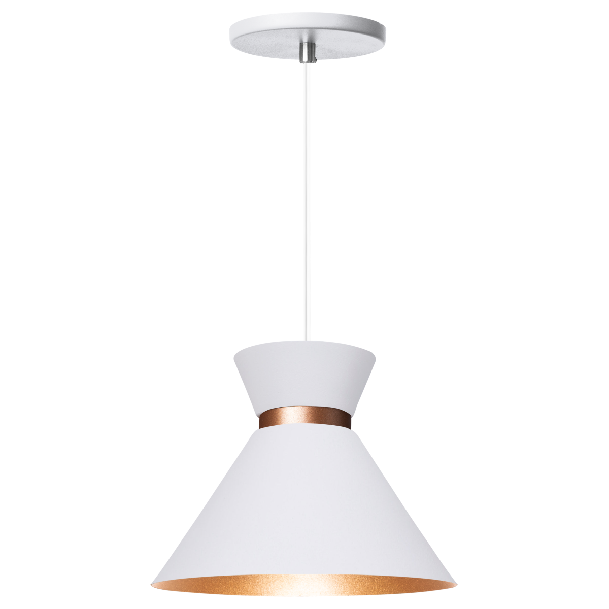 Pendente Lustre Luminária Berlin 15cm Branco