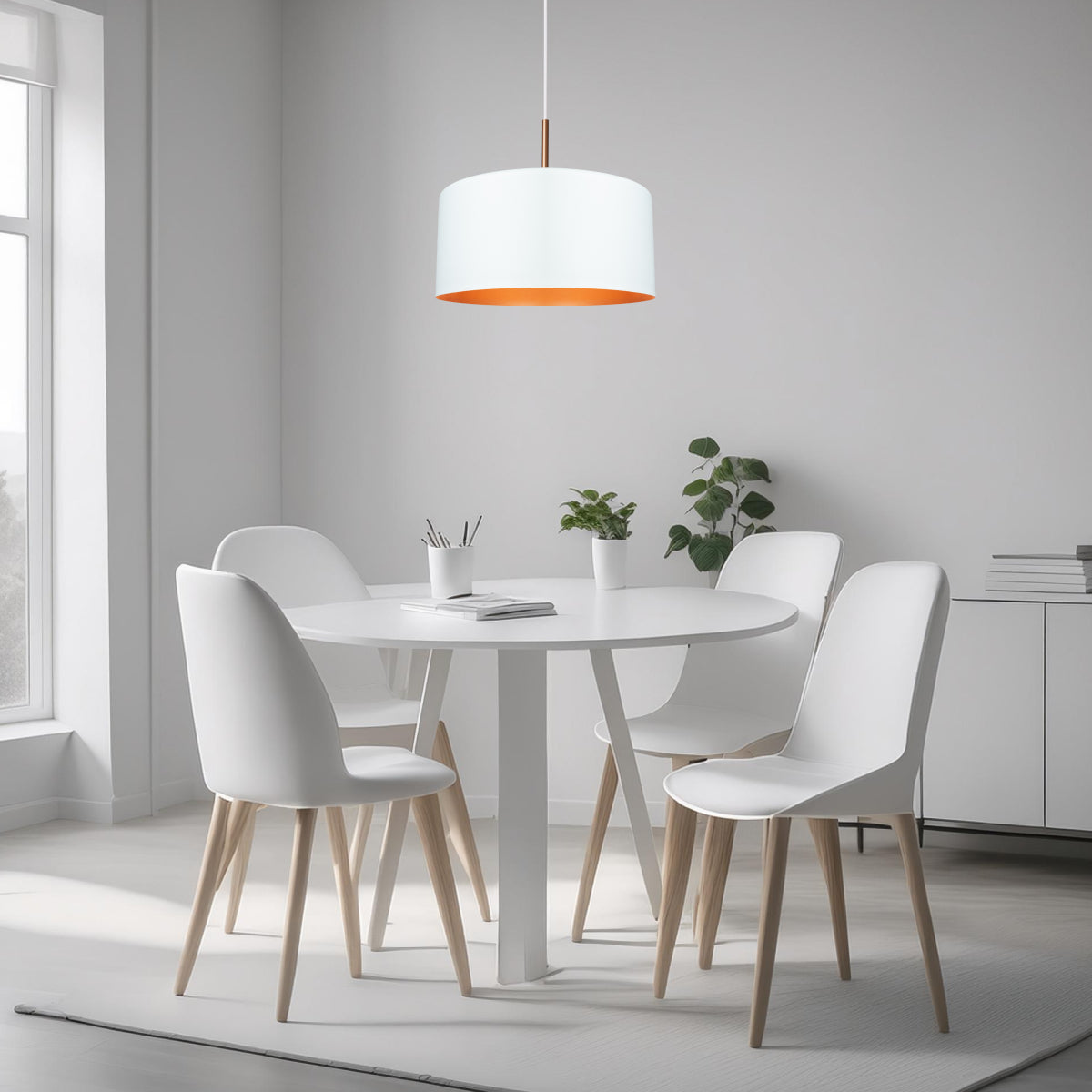 Pendente Lustre Luminária Madri Branco