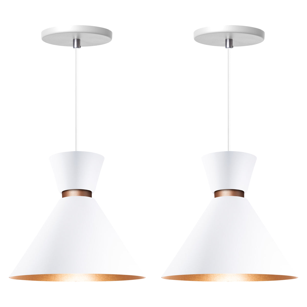 Pendente Lustre Luminária Berlin 23cm Branco