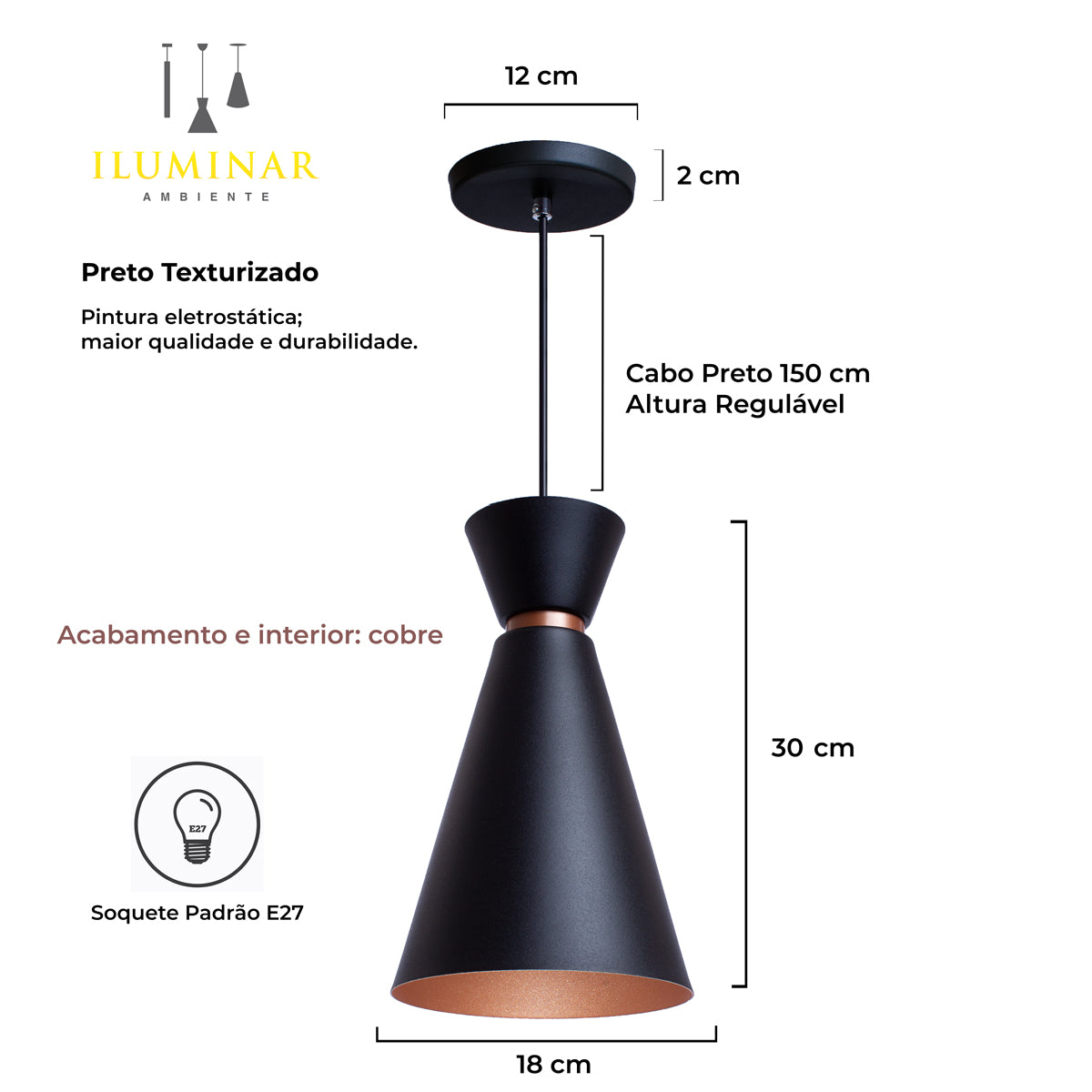 Kit 3 Pendente Lustre Luminária Pequim Berlin Rio