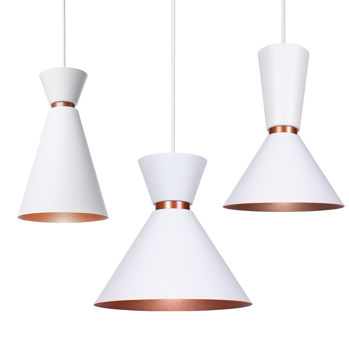 Kit 3 Pendente Lustre Luminária Pequim Berlin Rio