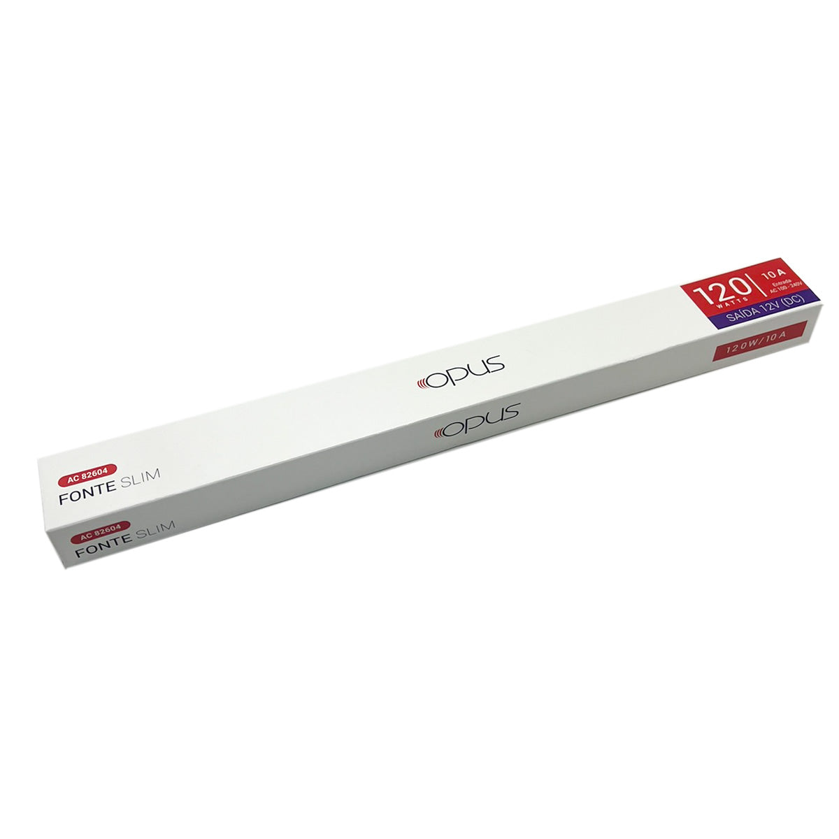 Fonte Slim Para Fita Led 12v Opus 10a 120w
