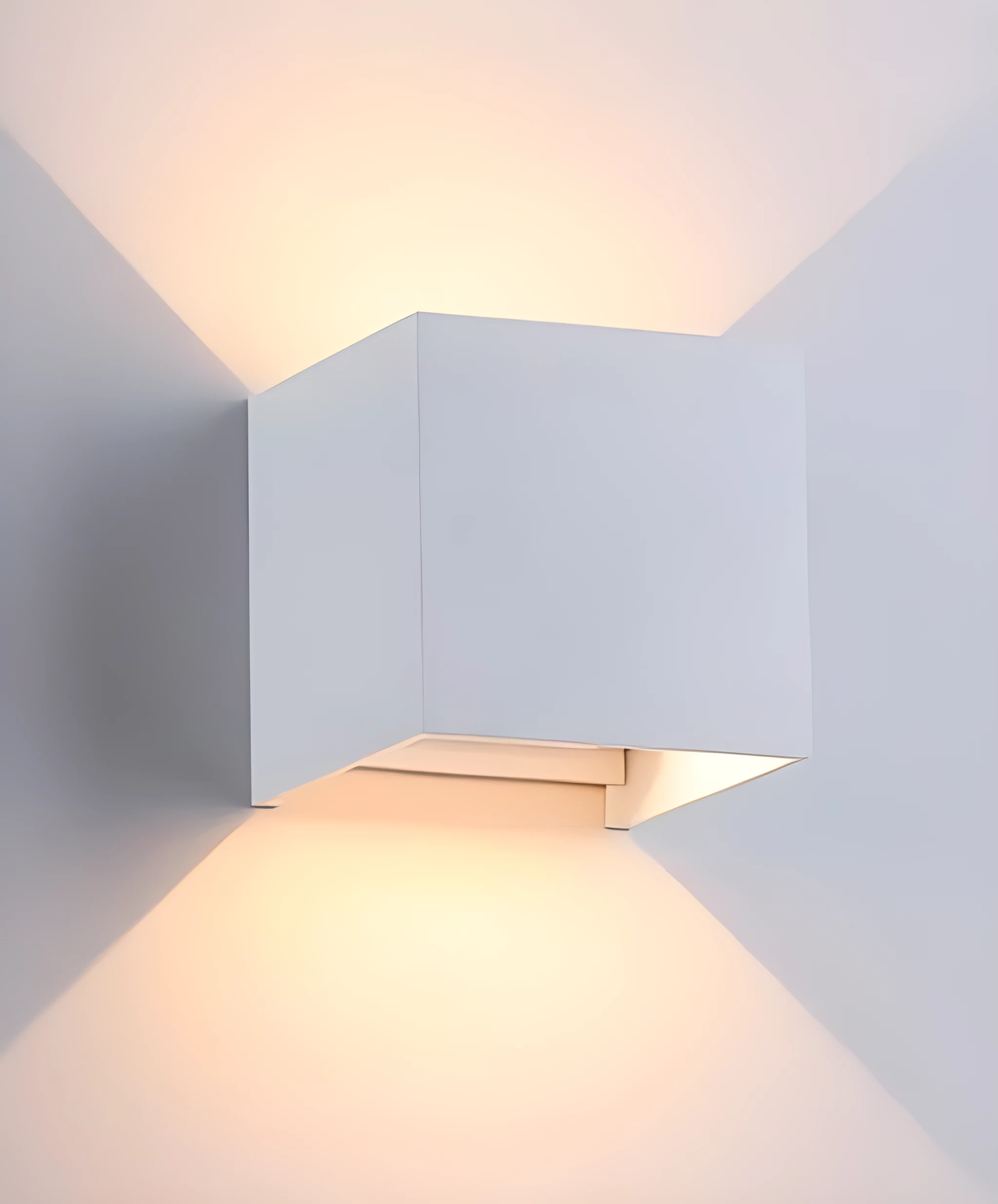 Arandela HUB Led 6W 3000K Duplo Facho Ajustáveis Bivolt Branca