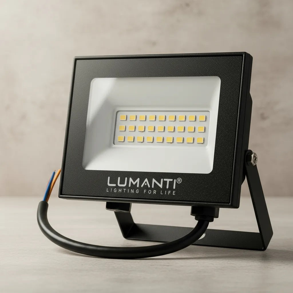 Refletor Led Slim 50w 5500k Branco Frio Bivolt Prova Dágua Lumanti