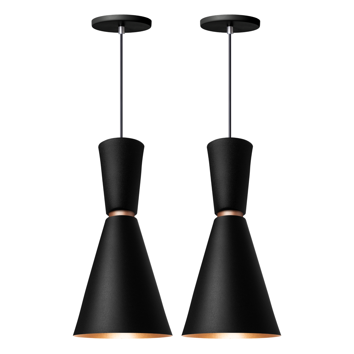 Pendente Lustre Luminária Moscou Preto