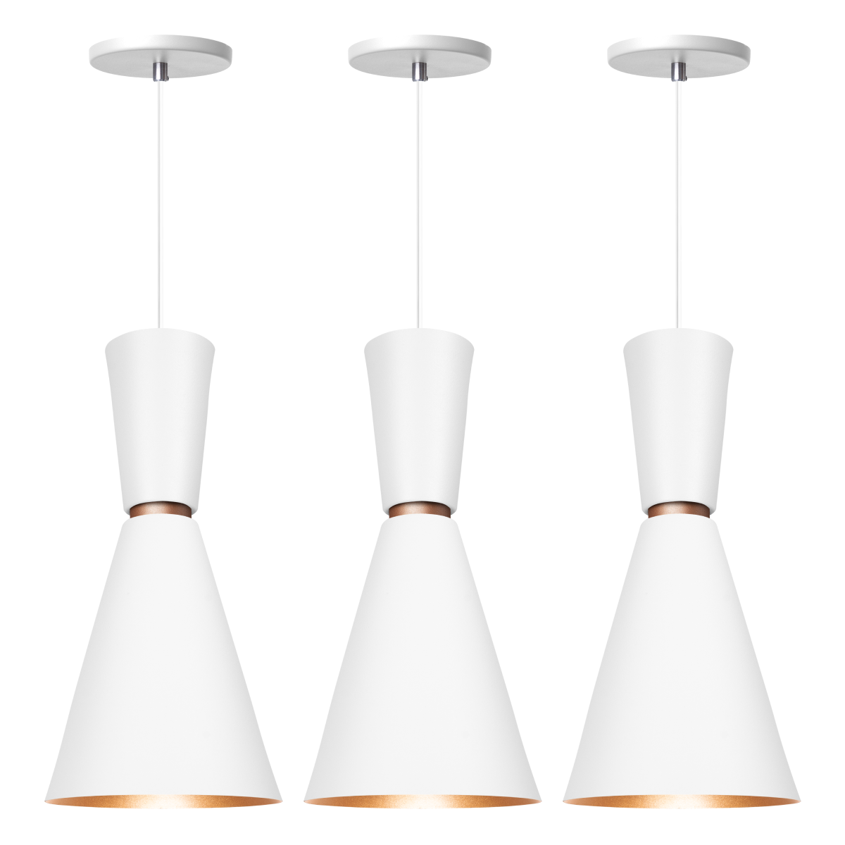 Pendente Lustre Luminária Moscou Branco