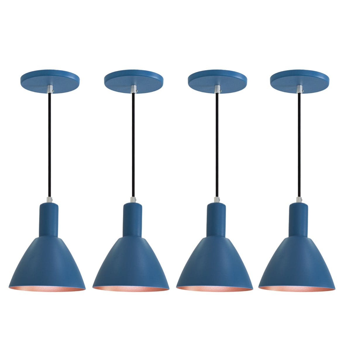 Pendente Lustre Luminária Atenas Azul