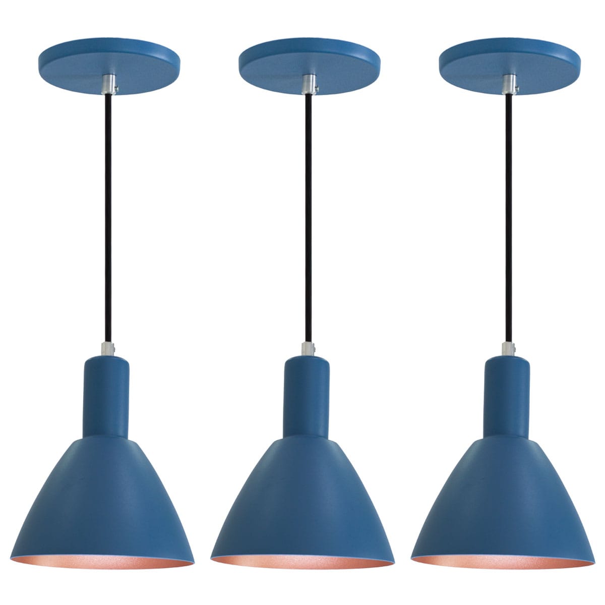 Pendente Lustre Luminária Atenas Azul